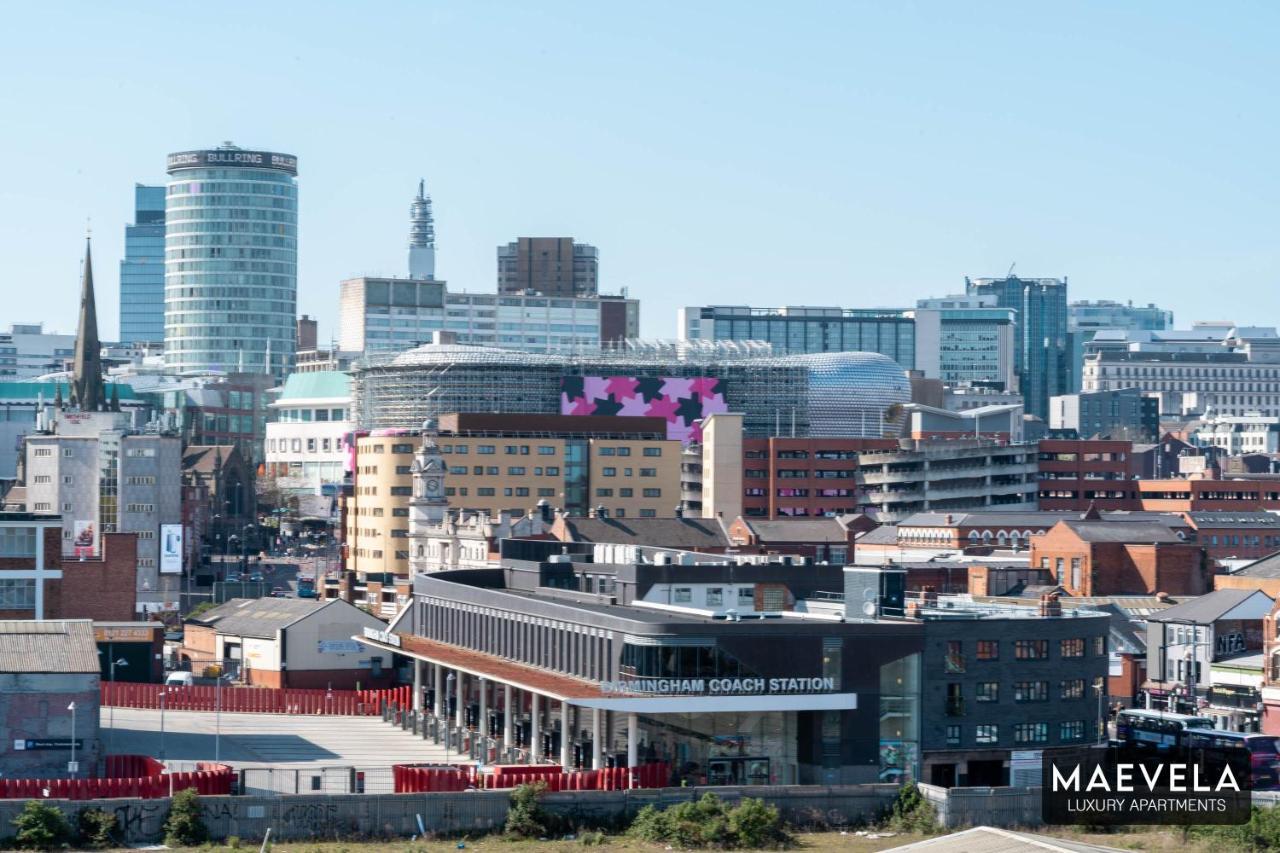 Maevela Apartments - Luxury Top Floor Penthouse - With Parking - 2 Bedroom New Build Apartment ✪ City Centre, Digbeth ✓ With Huge Patio Sliding Doors - City View - Rooftop Terrace - Ps4 & Smart Tv'S Birmingham Esterno foto