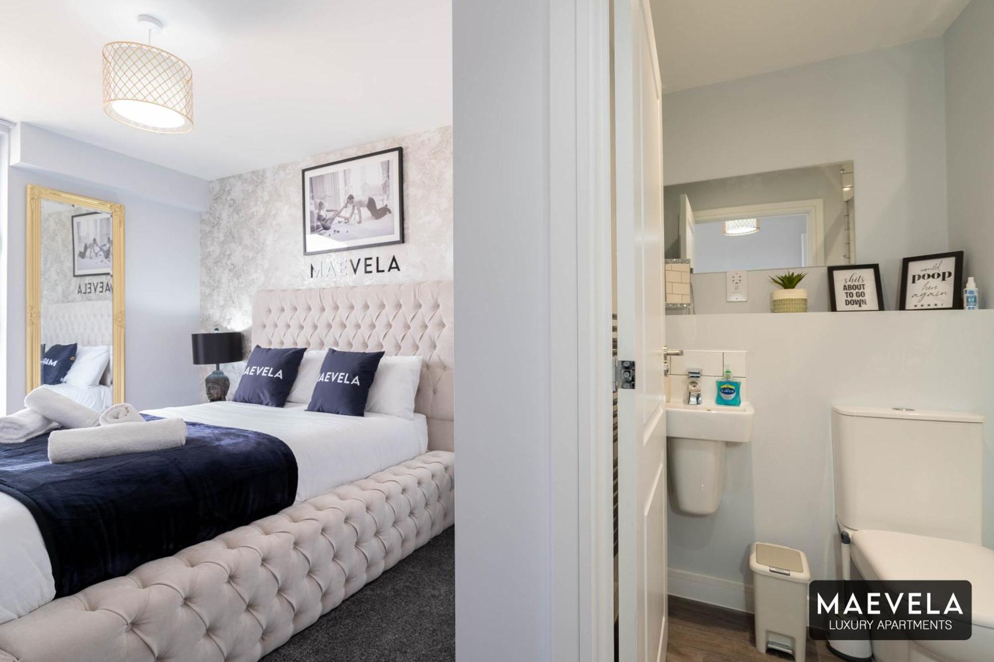 Maevela Apartments - Luxury Top Floor Penthouse - With Parking - 2 Bedroom New Build Apartment ✪ City Centre, Digbeth ✓ With Huge Patio Sliding Doors - City View - Rooftop Terrace - Ps4 & Smart Tv'S Birmingham Esterno foto